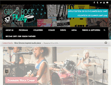 Tablet Screenshot of girlsrockphilly.org